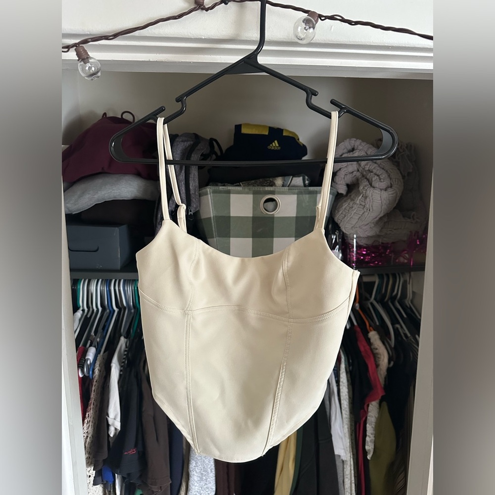 Cream Corset Style Top